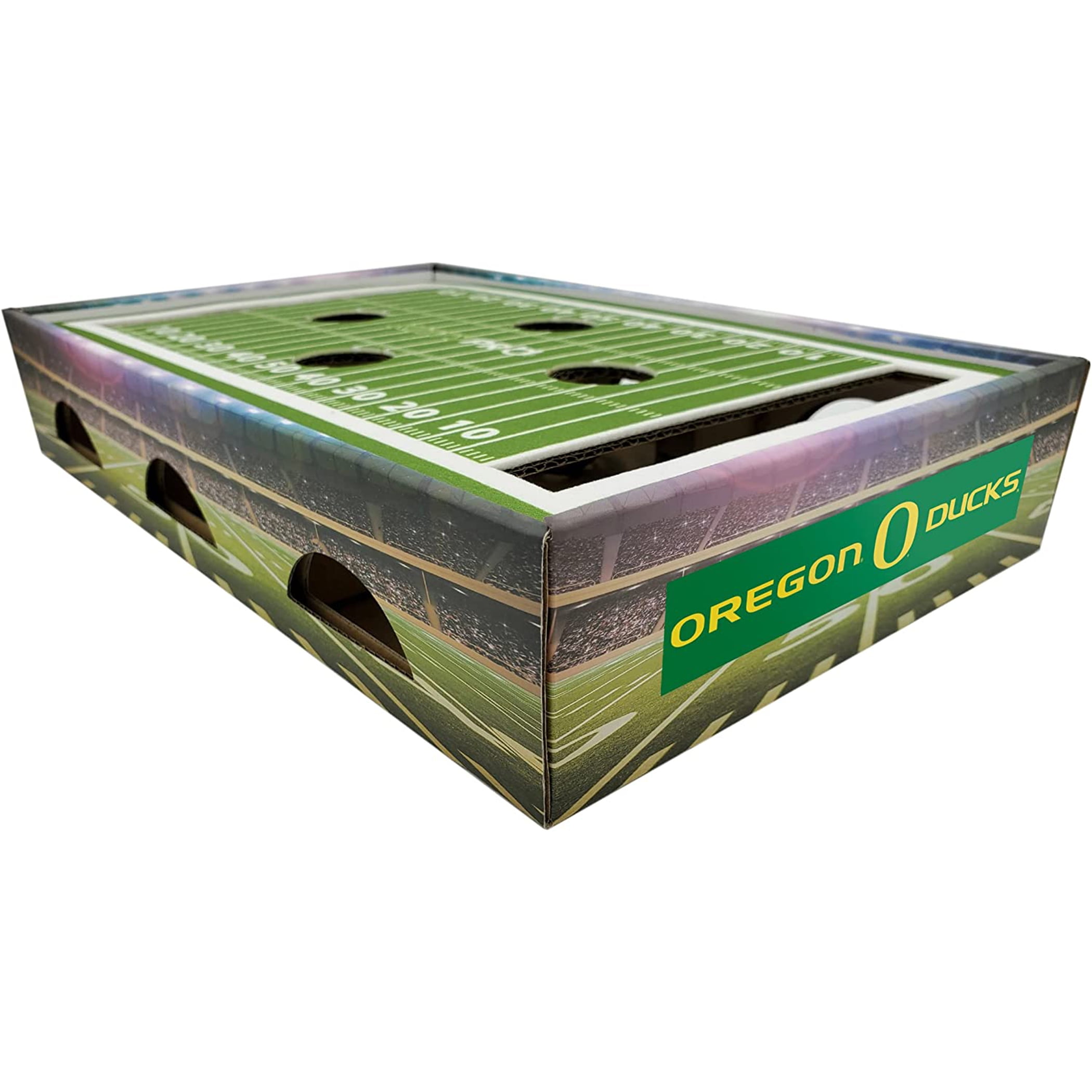 Pets First NCAA Cat Scratcher Box Football Field Designed Cat Scratcher & Lounge