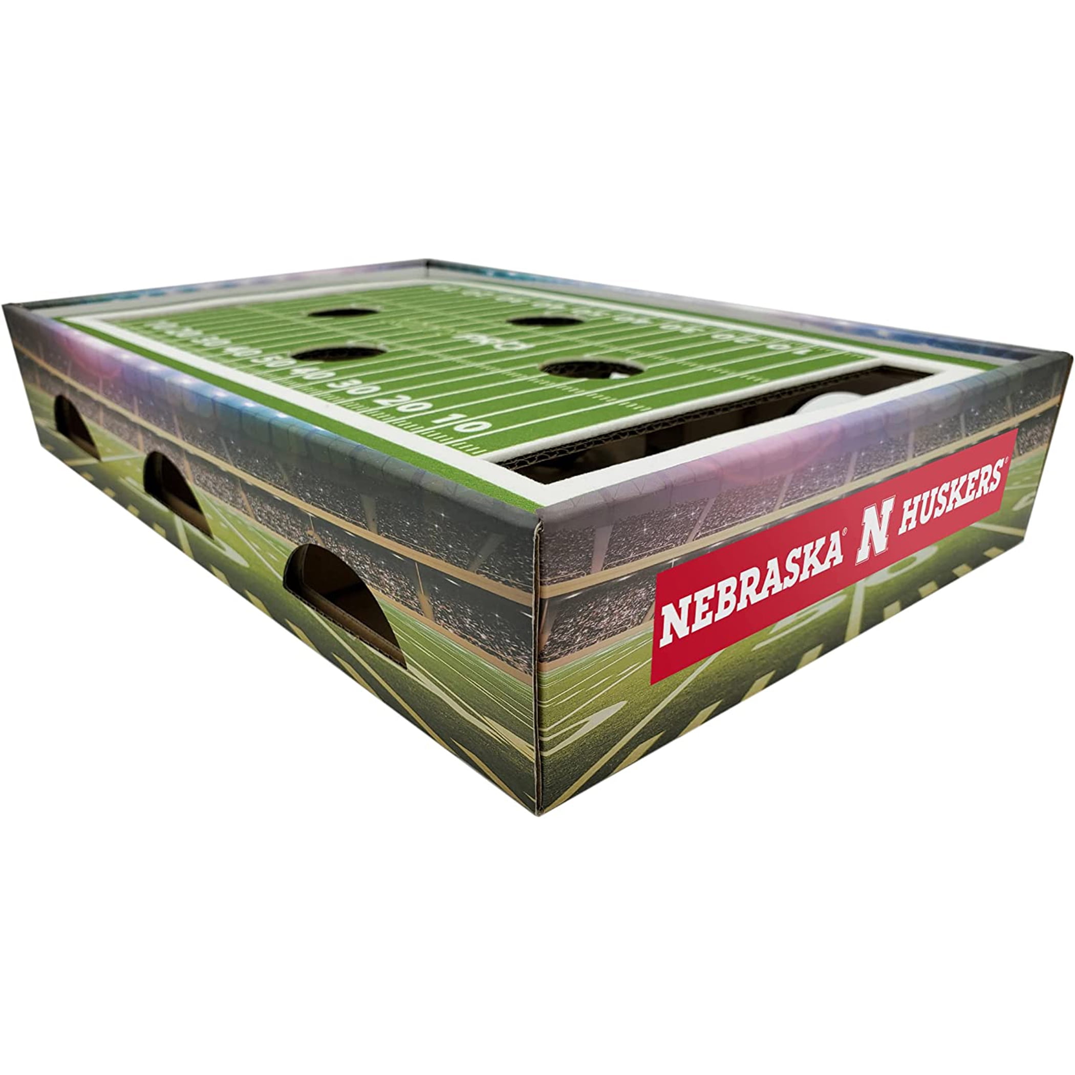 Pets First NCAA Cat Scratcher Box Football Field Designed Cat Scratcher & Lounge