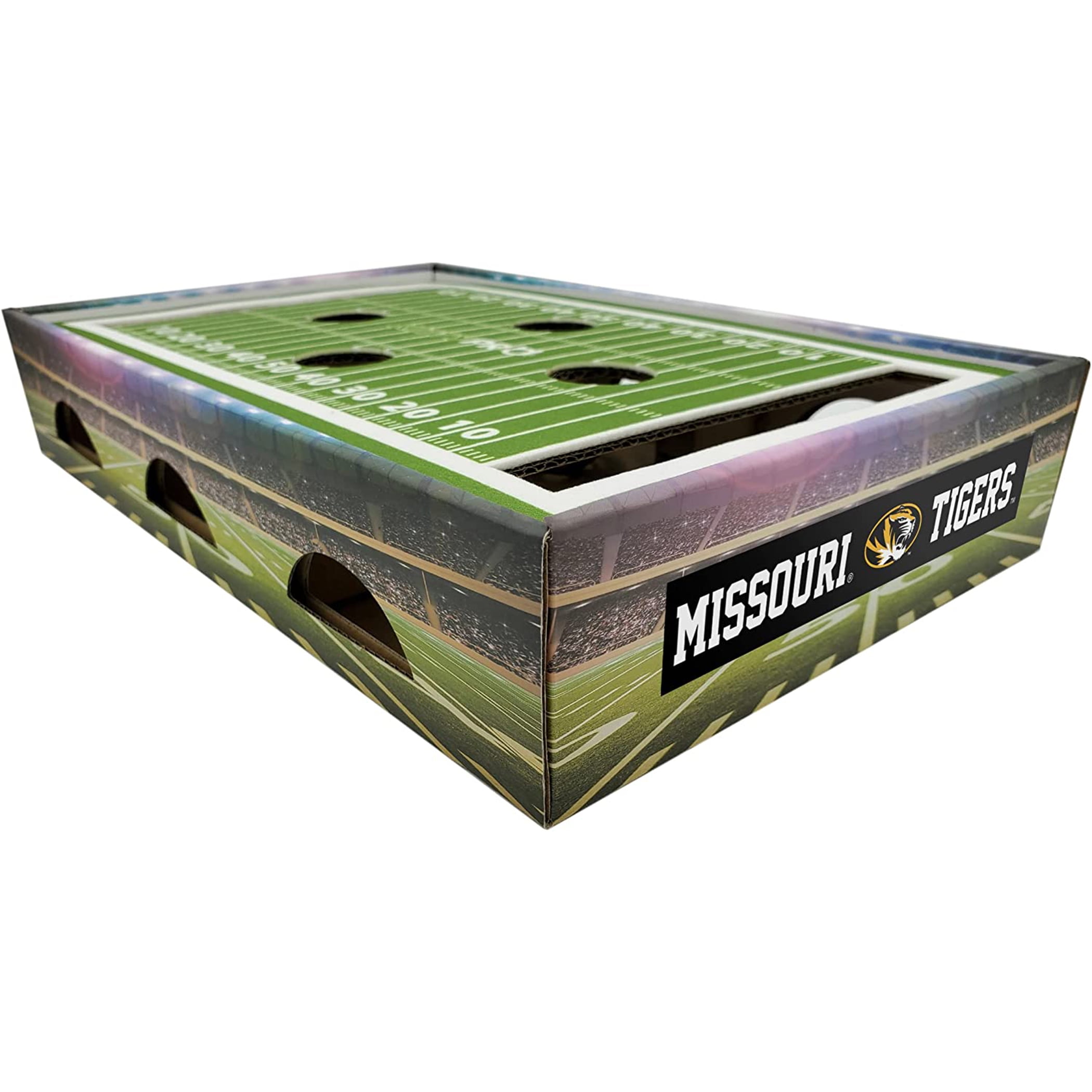 Pets First NCAA Cat Scratcher Box Football Field Designed Cat Scratcher & Lounge