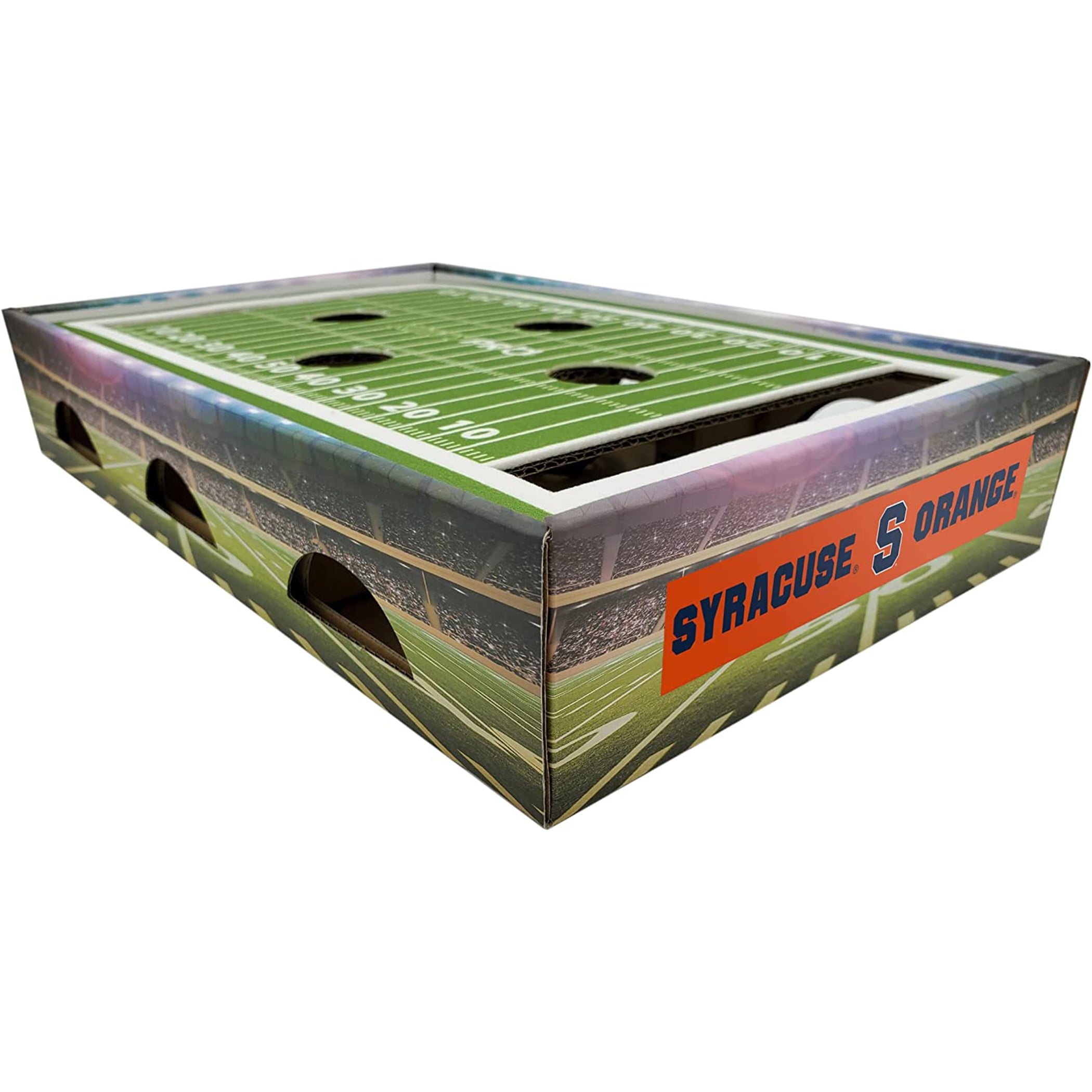 Pets First NCAA Cat Scratcher Box Football Field Designed Cat Scratcher & Lounge