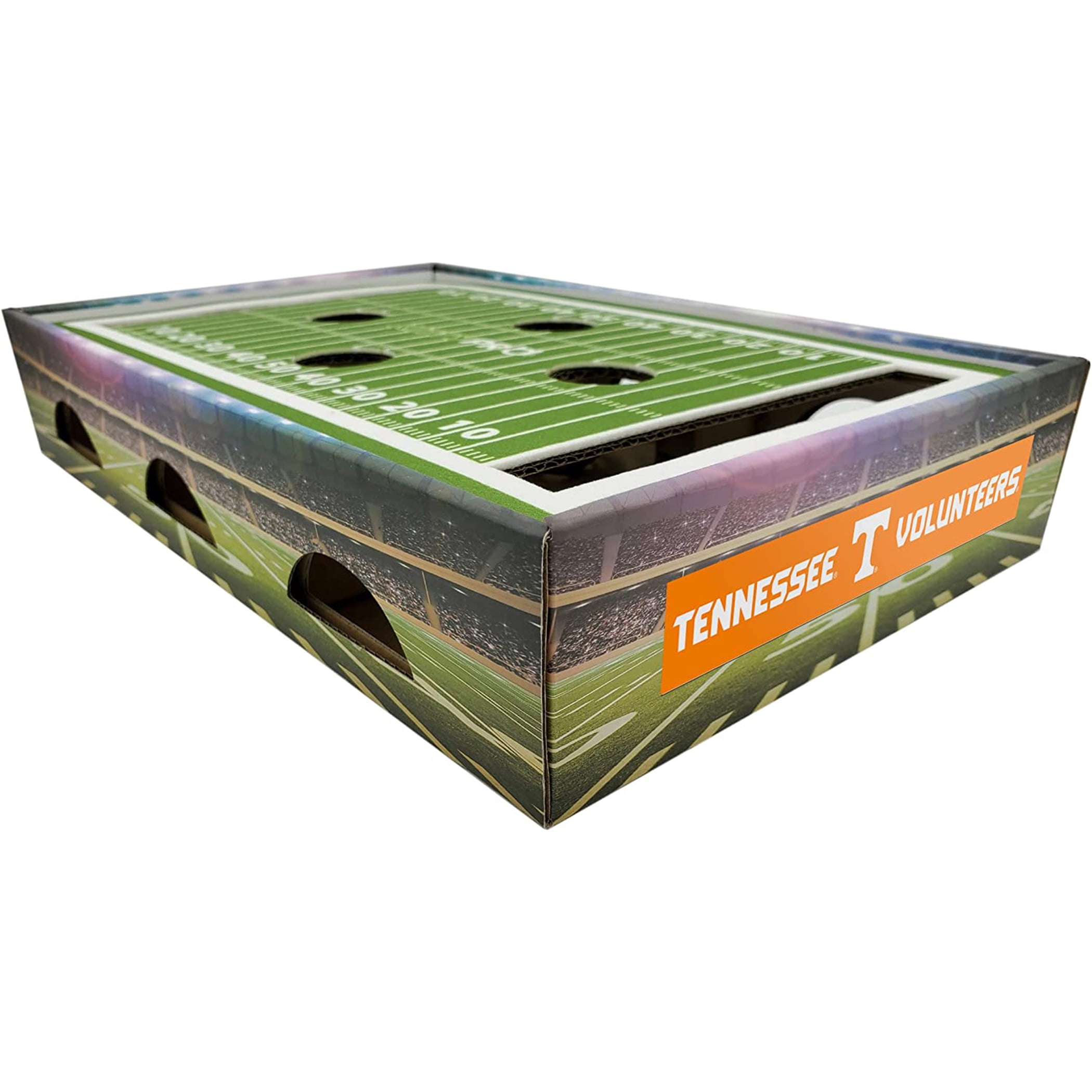 Pets First NCAA Cat Scratcher Box Football Field Designed Cat Scratcher & Lounge