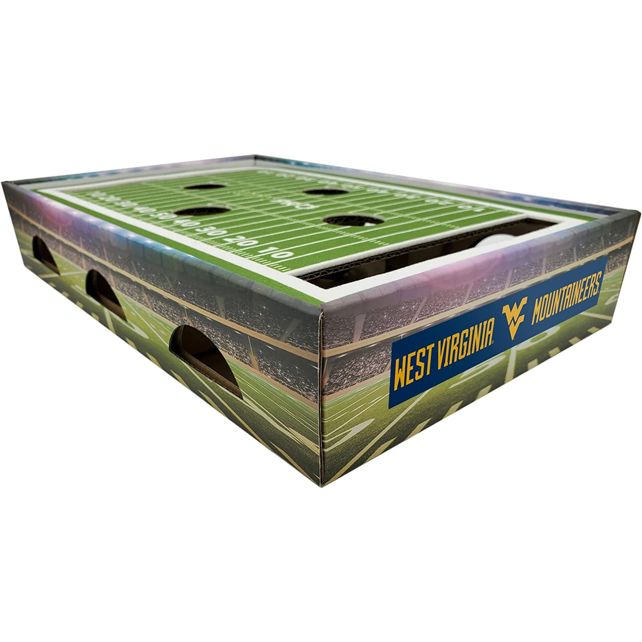 Pets First NCAA Cat Scratcher Box Football Field Designed Cat Scratcher & Lounge
