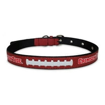 Pets First NCAA College Alabama Crimson Tide PREMIUM SPORTY DOG COLLAR, LIMITED EDITION, Best & Toughest Heavy-Duty Dog Collar, Small