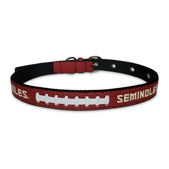 Pets First NCAA College Florida State Seminoles PREMIUM SPORTY DOG COLLAR, LIMITED EDITION, Best & Toughest Heavy-Duty Dog Collar, Small