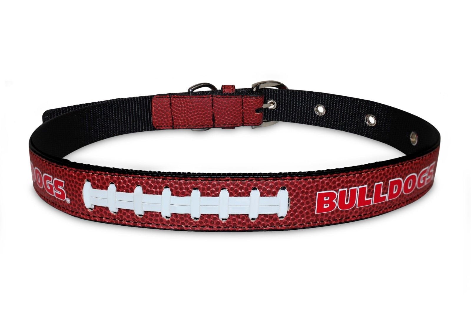 Pets First NCAA College Georgia Bulldogs PREMIUM SPORTY DOG COLLAR LIMITED EDITION Best Toughest Heavy Duty Dog Collar Medium