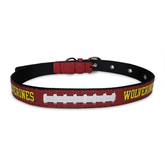 Pets First NCAA College Michigan Wolverines PREMIUM SPORTY DOG COLLAR, LIMITED EDITION, Best & Toughest Heavy-Duty Dog Collar, Medium