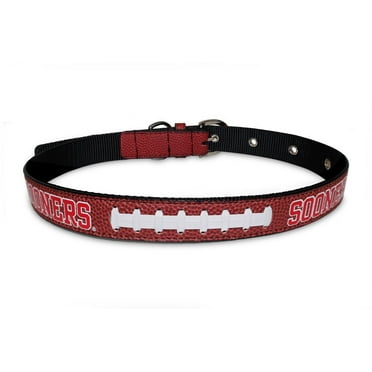 Pets First NCAA College Oklahoma Sooners PREMIUM SPORTY DOG COLLAR, LIMITED EDITION, Best & Toughest Heavy-Duty Dog Collar, Medium