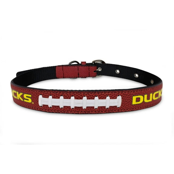 Pets First NCAA College Oregon Ducks PREMIUM SPORTY DOG COLLAR, LIMITED EDITION, Best & Toughest Heavy-Duty Dog Collar, Medium