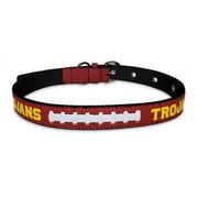 Pets First NCAA College USC Trojans PREMIUM SPORTY DOG COLLAR, LIMITED EDITION, Best & Toughest Heavy-Duty Dog Collar, Small