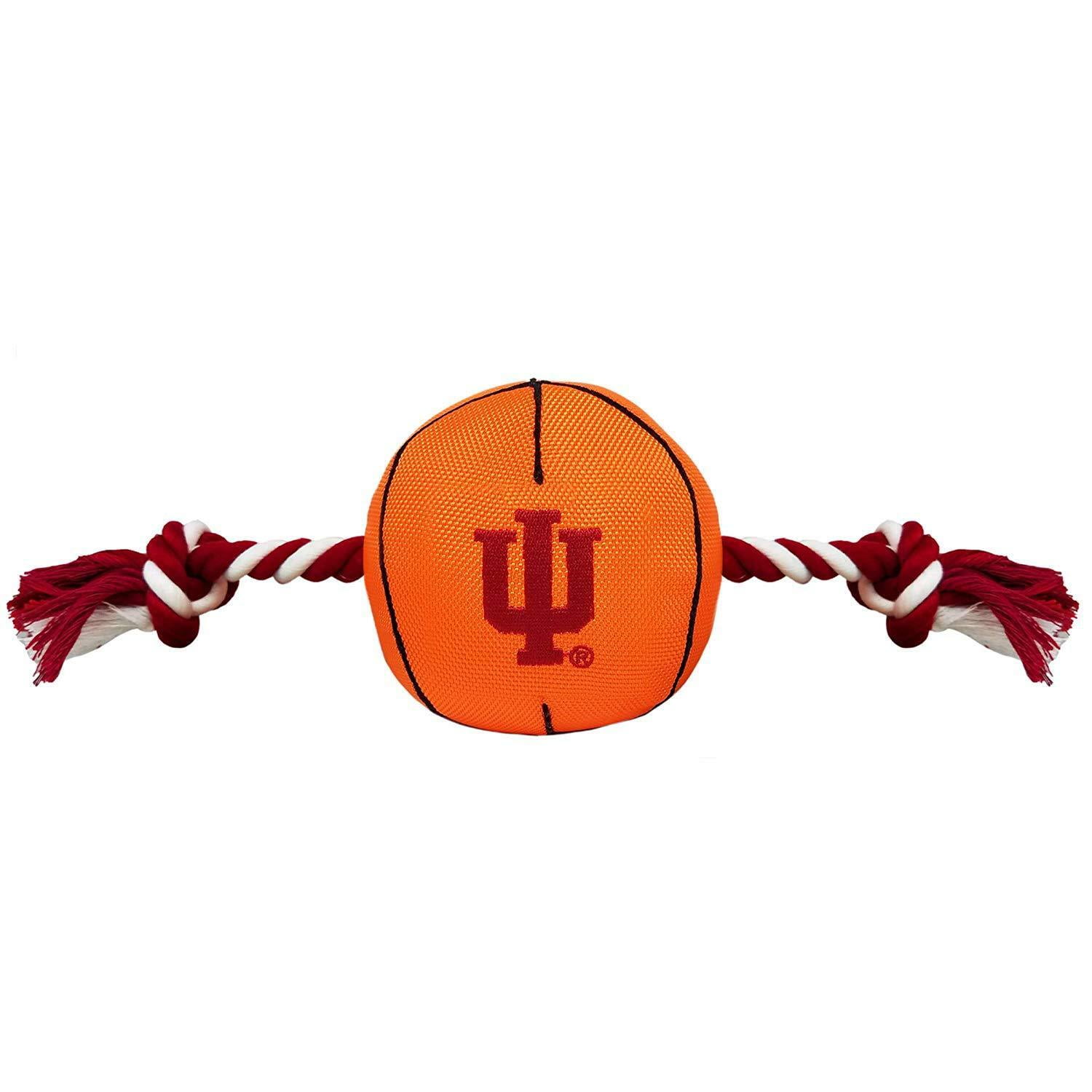 Pets First NCAA Indiana Hoosiers Dog Basketball Toy for Dogs / Cats - Durable, Heavy Duty and Squeaky Toy