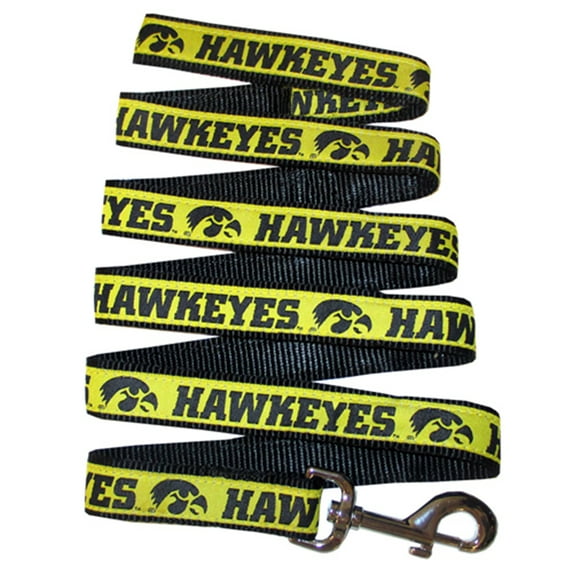 Pets First NCAA Iowa Hawkeyes Leash for Dogs - Officially Licensed - 50+ Teams - 3 Sizes