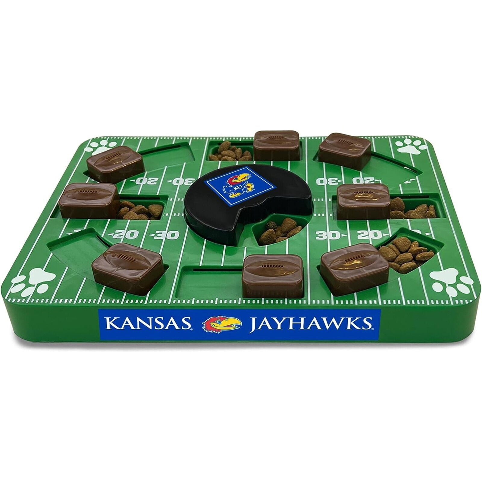 Pets First NCAA Kansas Jayhawks Puzzle Toy, Puzzle Treat Dog Toy, Interactive Dog Treat Toy, Dog Puzzle Feeding Slow Toy