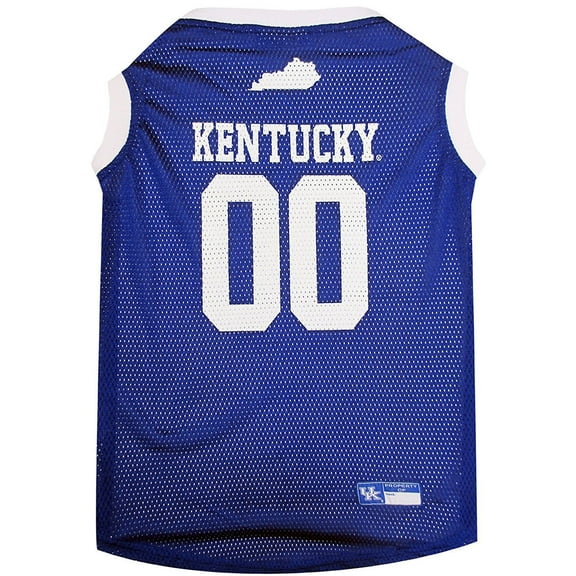 Pets First NCAA Kentucky Wildcats Basketball Mesh Jersey - Licensed, Brand NEW, 5 Collegiate Teams in 6 sizes