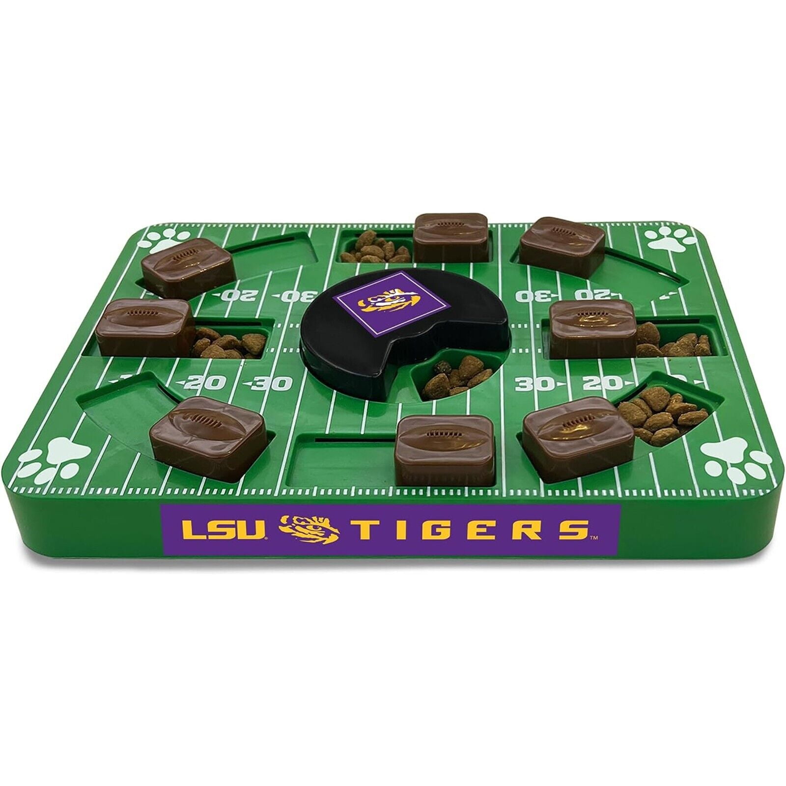 Pets First NCAA LSU Tigers Puzzle Toy, Puzzle Treat Dog Toy, Interactive Dog Treat Toy, Dog Puzzle Feeding Slow Toy