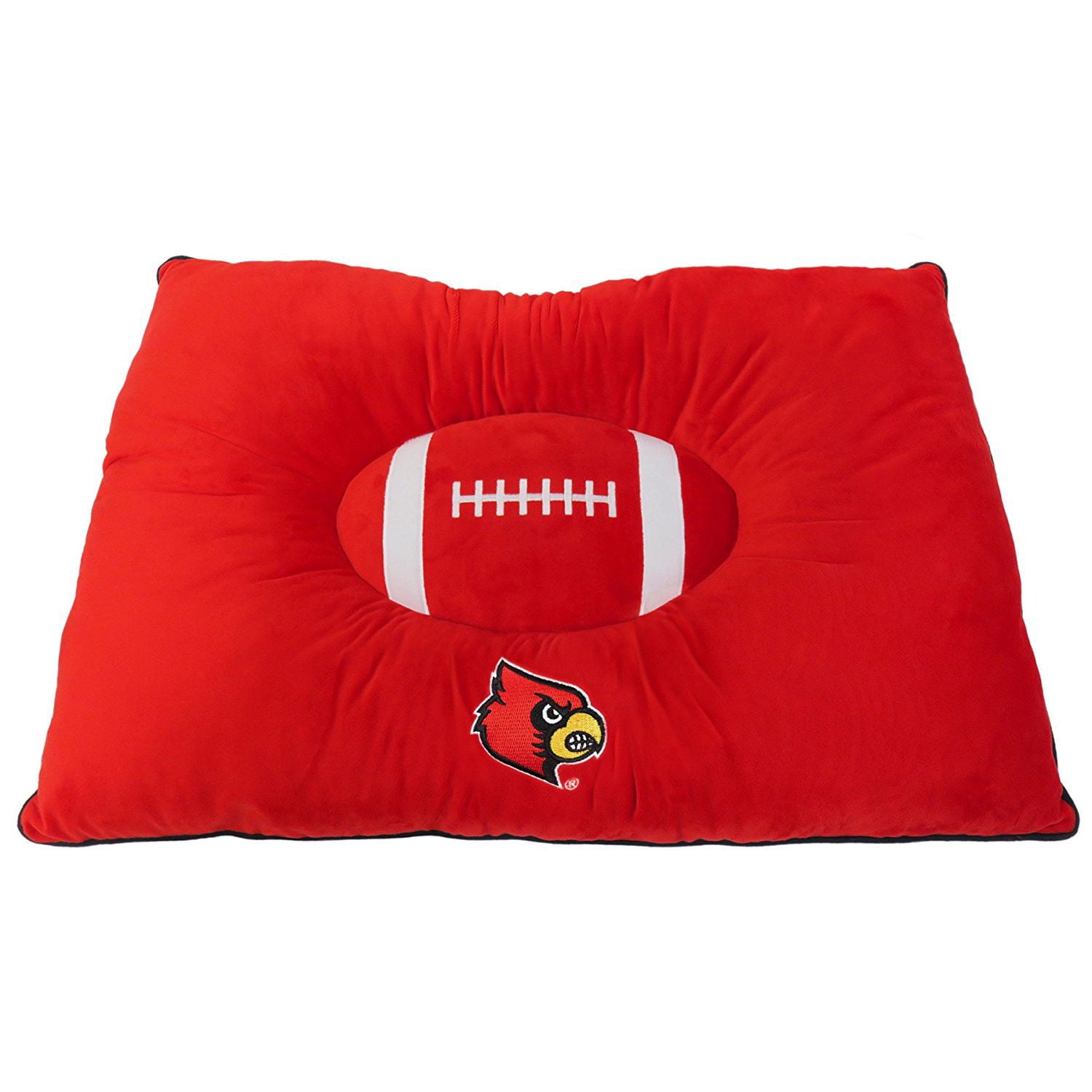 Pets First NCAA Louisville Cardinals Soft & Cozy Plush Pillow Pet Bed Mattress for DOGS & CATS. Premium Quality
