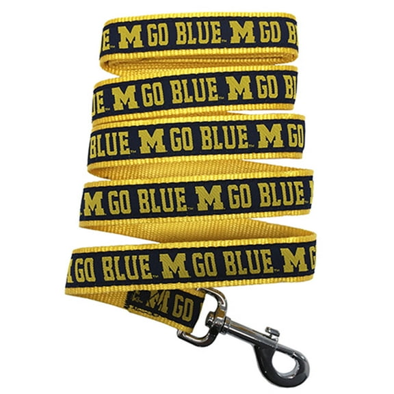 Pets First NCAA Michigan Wolverines Leash for Dogs - Officially Licensed - 50  Teams - 3 Sizes
