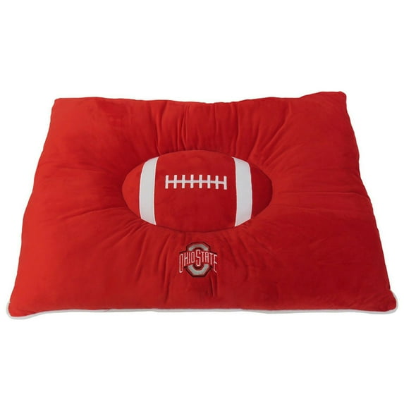 Pets First NCAA Ohio State Buckeyes Soft & Cozy Plush Pillow Pet Bed Mattress for DOGS & CATS. Premium Quality
