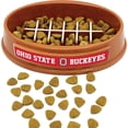thumbnail image 1 of Pets First NCAA Ohio State Buckeyes Super-Bowl Slow Feeder Bowl for Dogs and Cats with Non-Slip Mat, 1 of 7