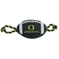 thumbnail image 1 of Pets First NCAA Oregon Ducks Strong, Durable, Chewable Football Dog Toy with Inner Squeaker and Side Ropes, Officialy Licensed, 1 of 7