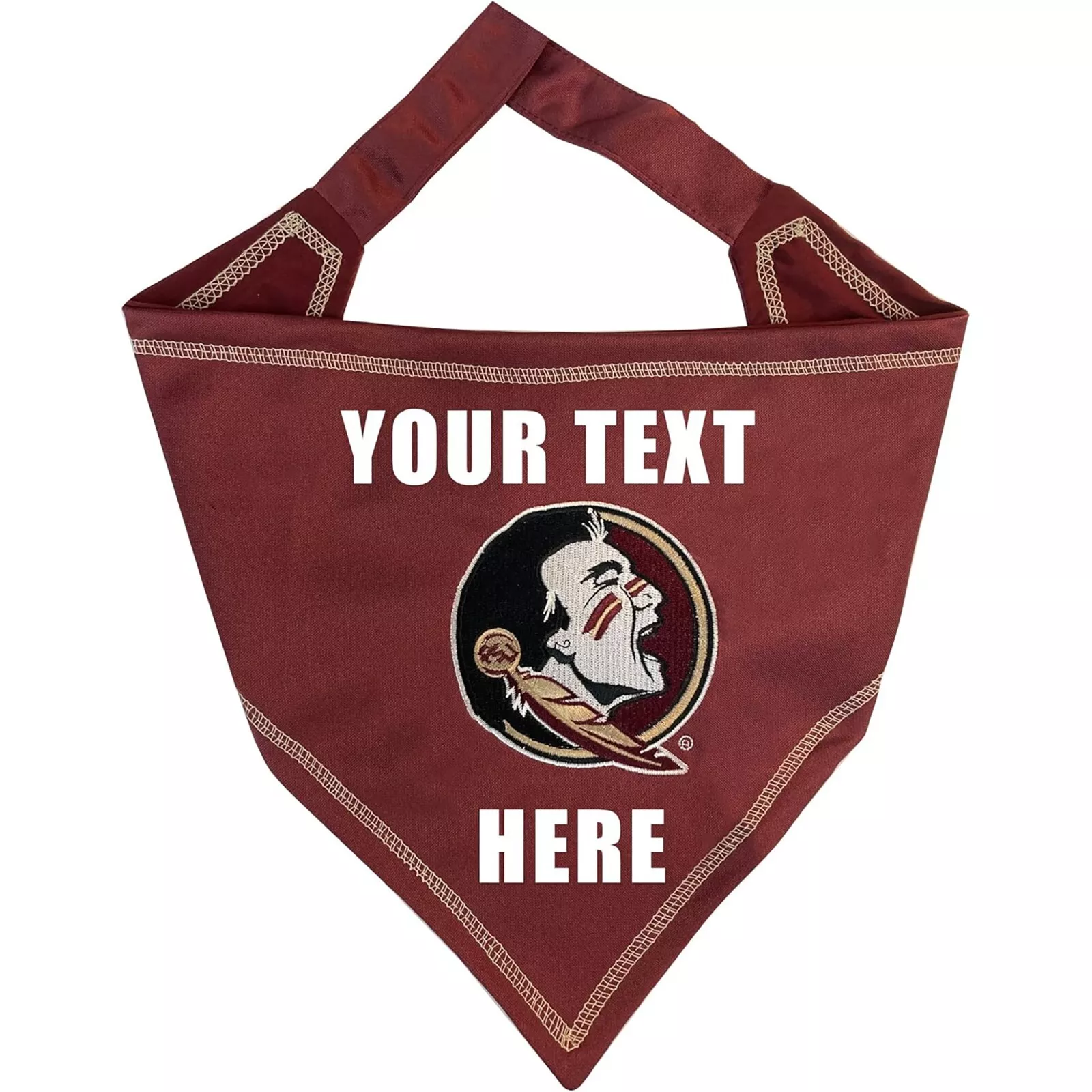 Pets First NCAA Personalized Tie Bandana for Dogs & Cats Sporty Dog Bandana
