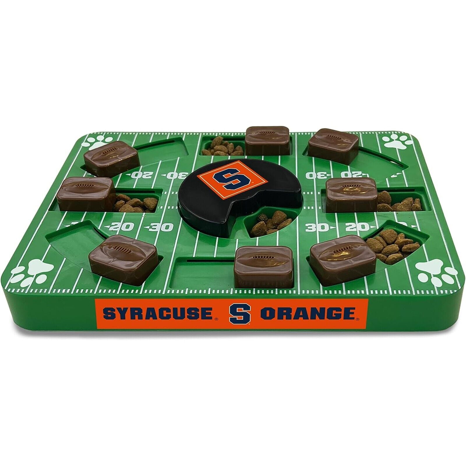 Pets First NCAA Syracuse Orange Puzzle Toy, Puzzle Treat Dog Toy, Interactive Dog Treat Toy, Dog Puzzle Feeding Slow Toy