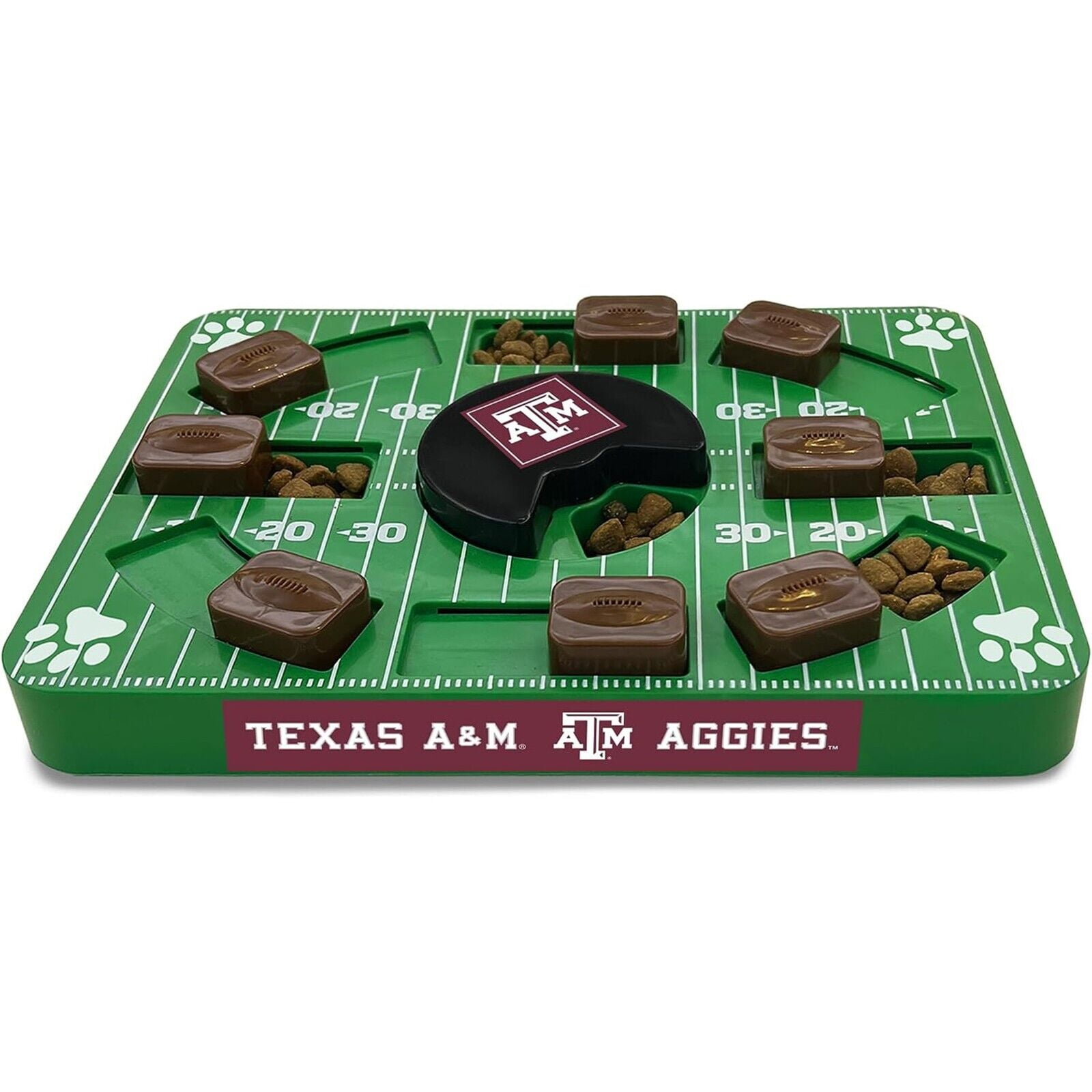 Pets First NCAA Texas A and M Aggies Puzzle Toy, Puzzle Treat Dog Toy, Interactive Dog Treat Toy, Dog Puzzle Feeding Slow Toy