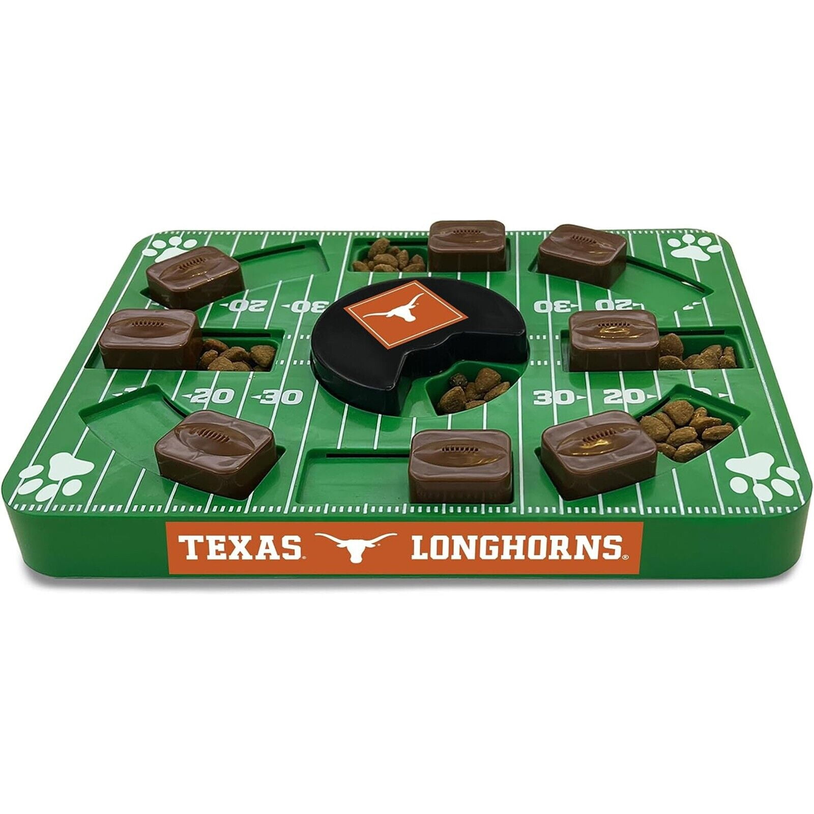 Pets First NCAA Texas Longhorns Puzzle Toy, Puzzle Treat Dog Toy, Interactive Dog Treat Toy, Dog Puzzle Feeding Slow Toy