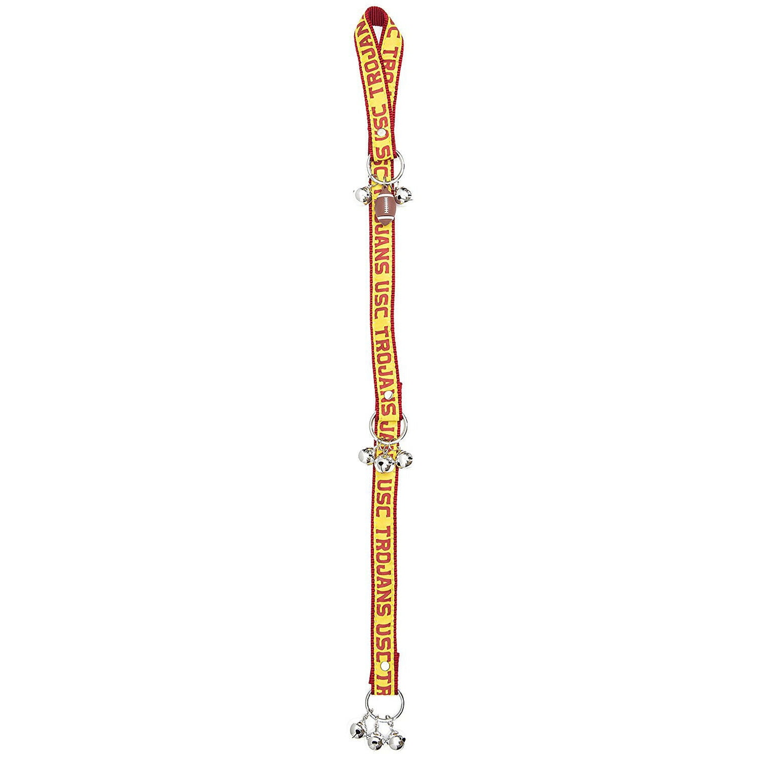Pets First NCAA USC Trojans Door Training Bells for Pets, 40+ College teams Licensed Home Entry Décor