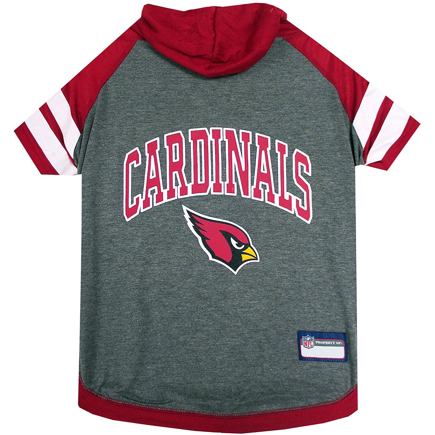 Pets First NFL Arizona Cardinals NFL Hoodie Tee Shirt for Dogs & Cats - COOL T-Shirt, 32 Teams - Extra Small