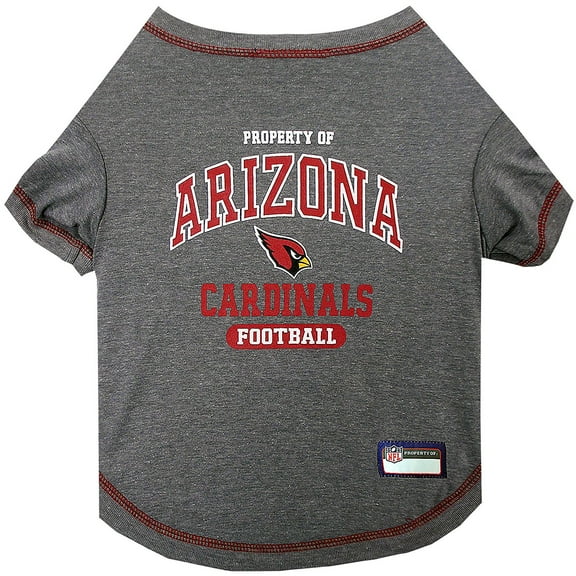 Pets First NFL Arizona Cardinals Pet T-Shirt. Licensed, Wrinkle-free, Tee Shirt for Dogs/Cats. Football Shirt