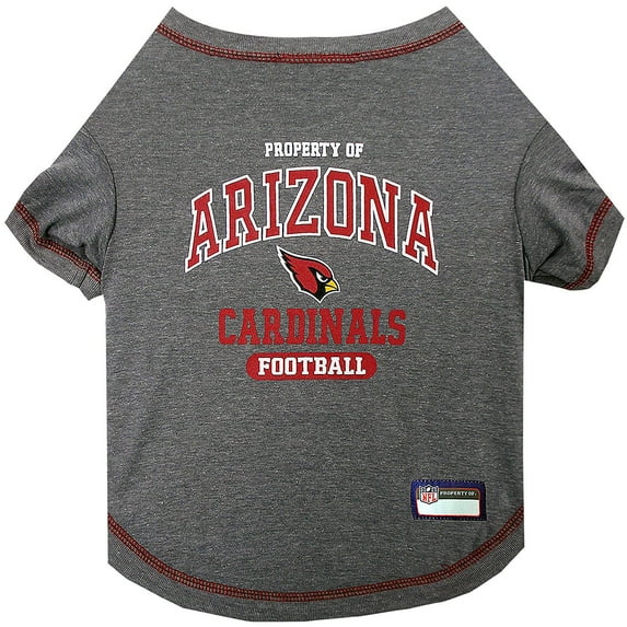 Pets First NFL Arizona Cardinals Pet T-Shirt. Licensed, Wrinkle-free, Tee Shirt for Dogs/Cats. Football Shirt