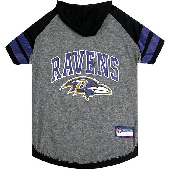 Pets First NFL Baltimore Ravens NFL Hoodie Tee Shirt for Dogs & Cats - COOL T-Shirt, 32 Teams - Medium