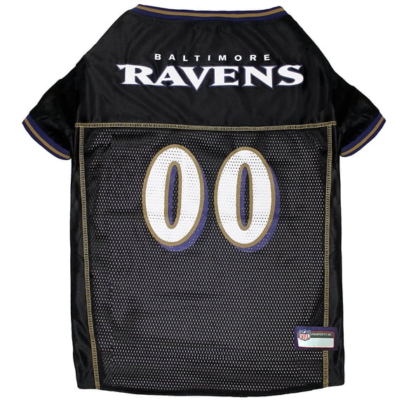 Pets First NFL Baltimore RavensLicensed Mesh Jersey for Dogs and Cats - Small