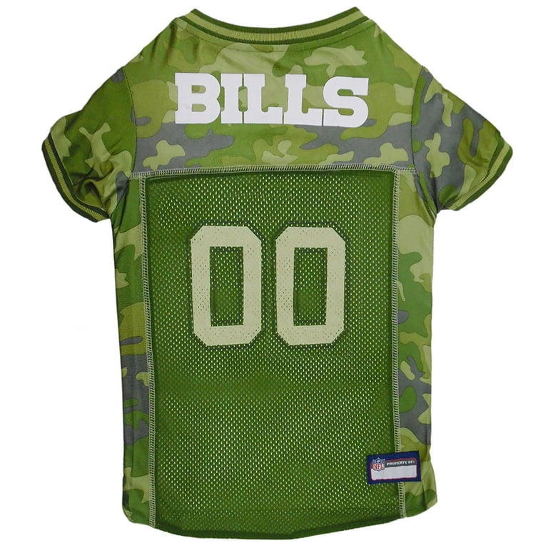 Pets First NFL Buffalo Bills Camouflage Pet Jersey for Cats and Dogs -  Licensed - Extra Large 