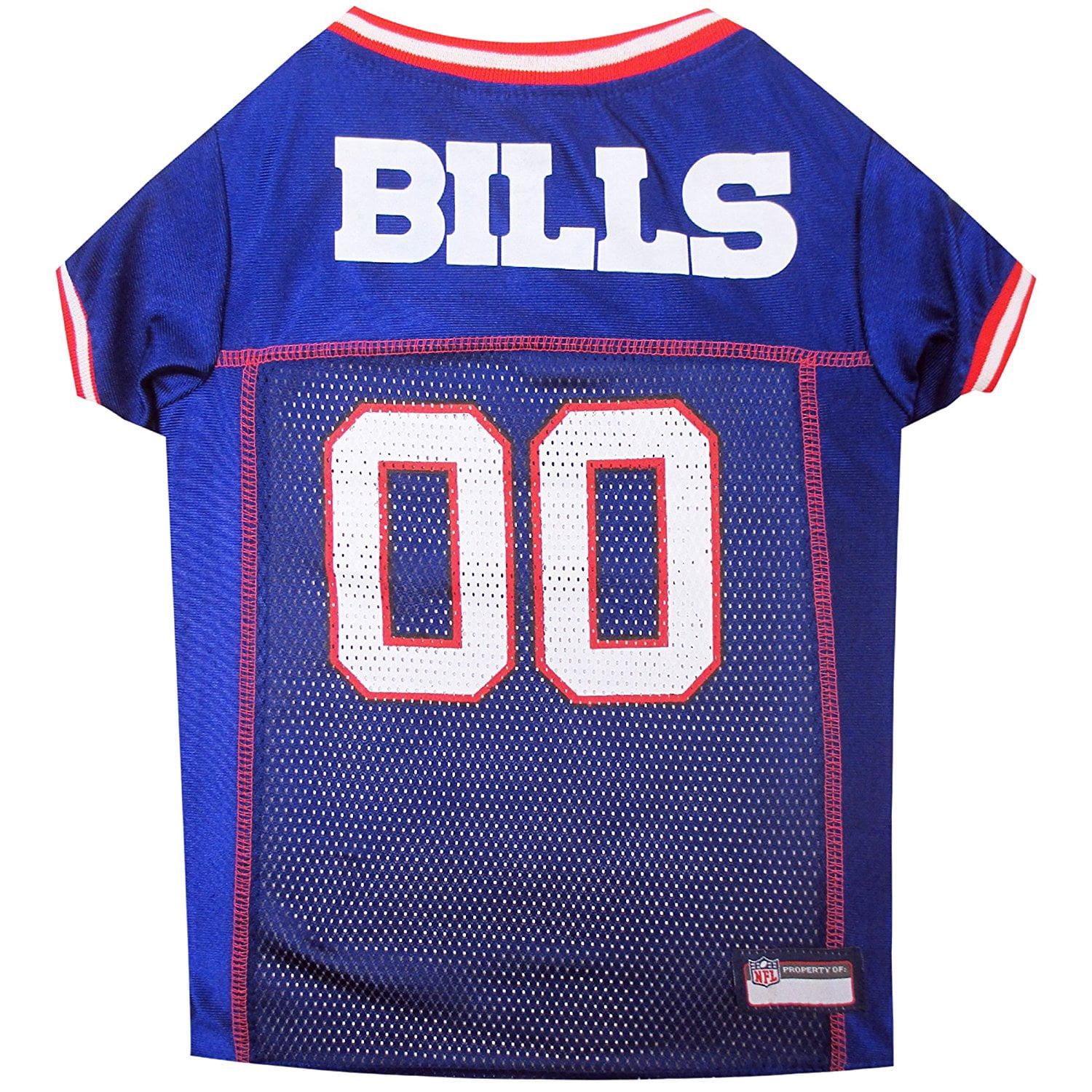 Pets First NFL Buffalo BillsLicensed Mesh Jersey for Dogs and Cats - Extra Small
