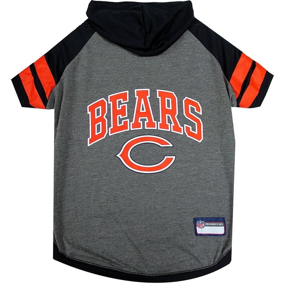 Pets First NFL Chicago Bears NFL Hoodie Tee Shirt for Dogs & Cats - COOL T-Shirt, 32 Teams - Large