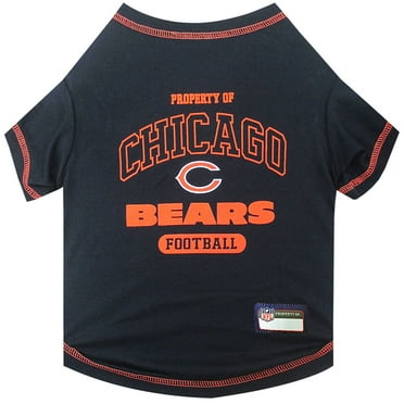 Pets First NFL Chicago Bears Pet T-Shirt. Licensed, Wrinkle-free, Tee Shirt for Dogs/Cats. Football Shirt