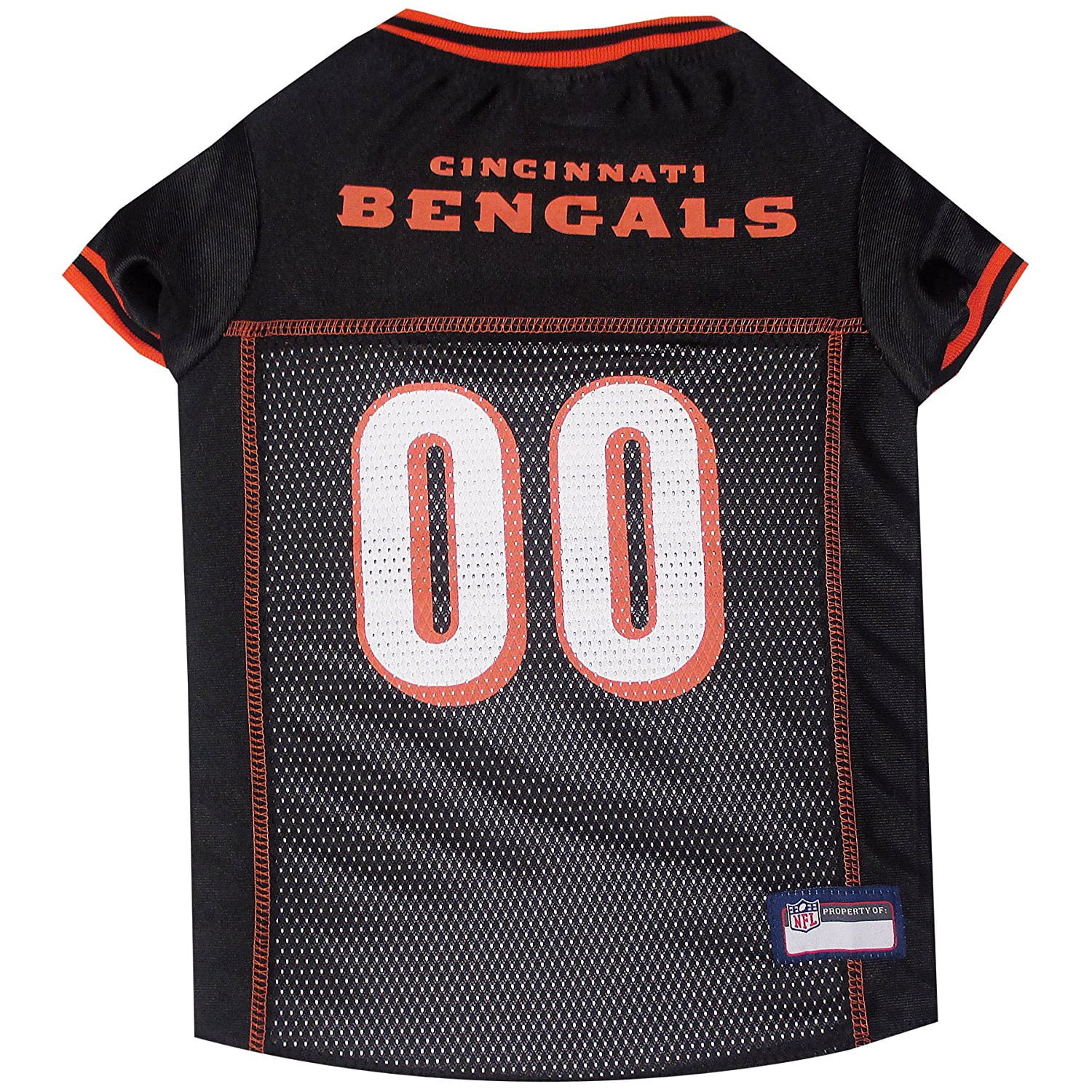 Pets First NFL Cincinnati BengalsLicensed Mesh Jersey for Dogs and Cats - Large