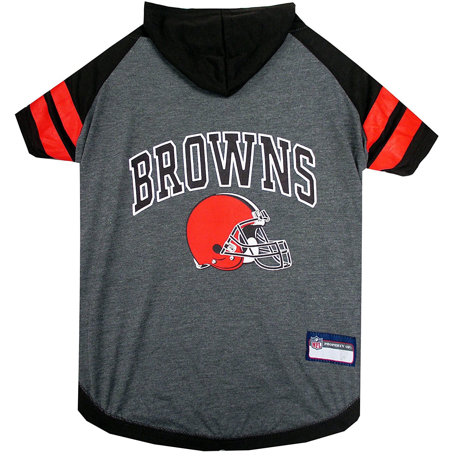 Pets First NFL Cleveland Browns NFL Hoodie Tee Shirt for Dogs & Cats - COOL T-Shirt, 32 Teams - Extra Small