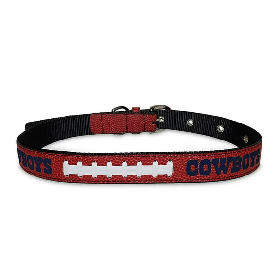 Pets First NFL Dallas Cowboys Best Dog Collar NFL Signature PRO PVC-Leather Premium - Large