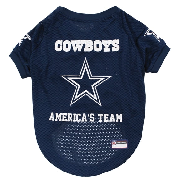 Pets First NFL Dallas Cowboys DOGS & CATS Premium Raglan Mesh Jersey. Licensed, Durable, Breathable Jersey - Medium