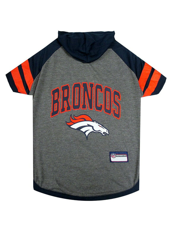 Pets First NFL Denver Broncos NFL Hoodie Tee Shirt for Dogs & Cats - COOL T-Shirt, 32 Teams - Medium