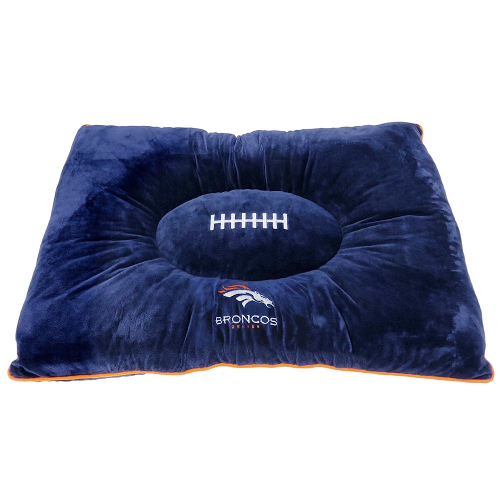Pets First NFL Denver Broncos Pillow Bed Mattress - Premium Quality Soft & Cozy Plush! 20+ Teams! for PETS