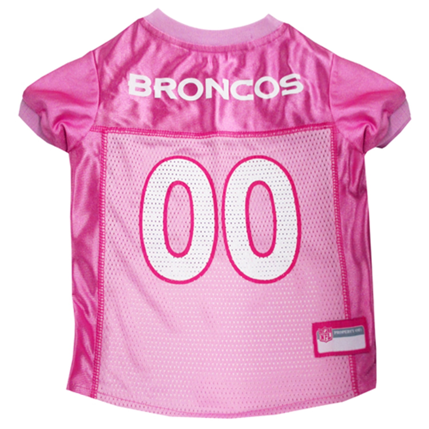 Pets First NFL Denver Broncos Pink Jersey for DOGS & CATS, Licensed  Football Jerseys - Large