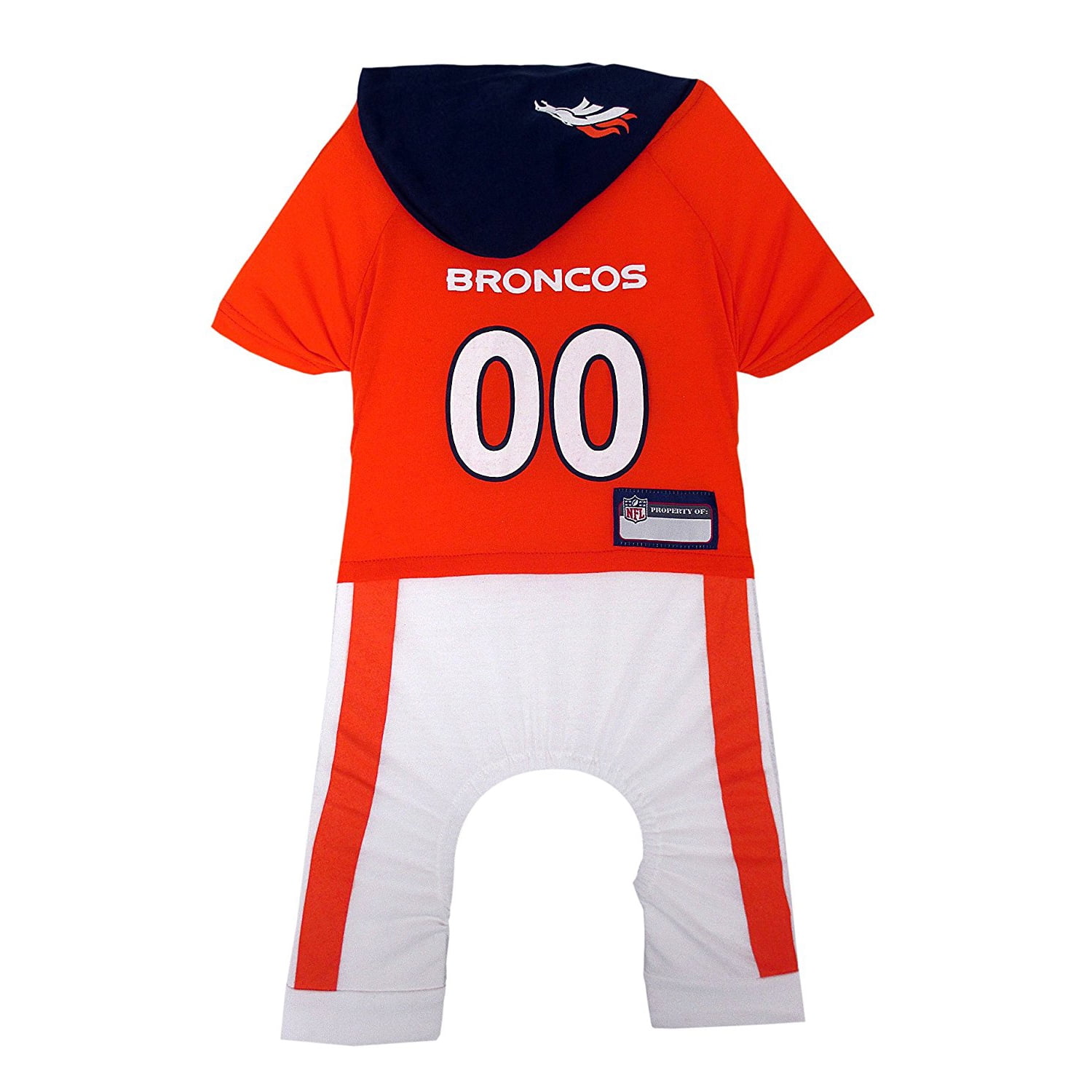 Pets First NFL Denver Broncos Team Uniform Onesi Pajama Outfit for DOGS &  CATS - Licensed, breathable, Dog Football Bodysuit - Small 