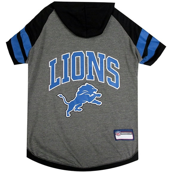 Pets First NFL Detroit Lions NFL Hoodie Tee Shirt for Dogs & Cats - COOL T-Shirt, 32 Teams - Extra Small