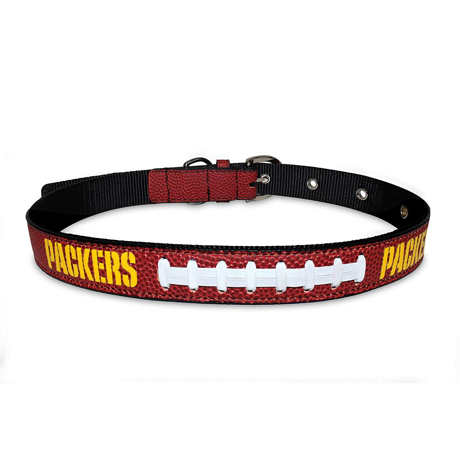 Pets First NFL Green Bay Packers Best Dog Collar NFL Signature PRO PVC-Leather Premium - Medium