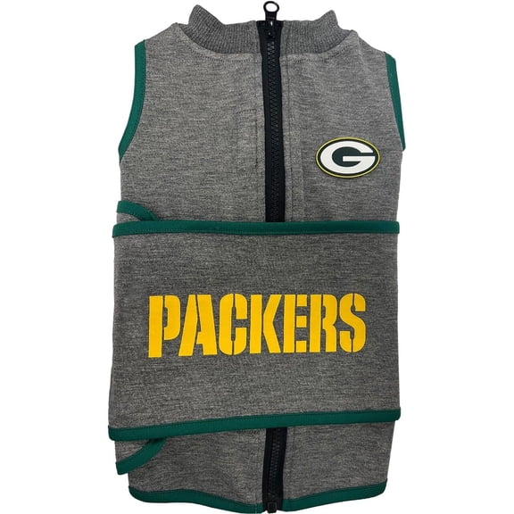 Pets First NFL Green Bay Packers Dog Anxiety Calming Shirt Soothing Solution Vest, Dogs & Cats Keeps Dogs Calm & Feeling Safe, Relaxing Jacket, Xsmall