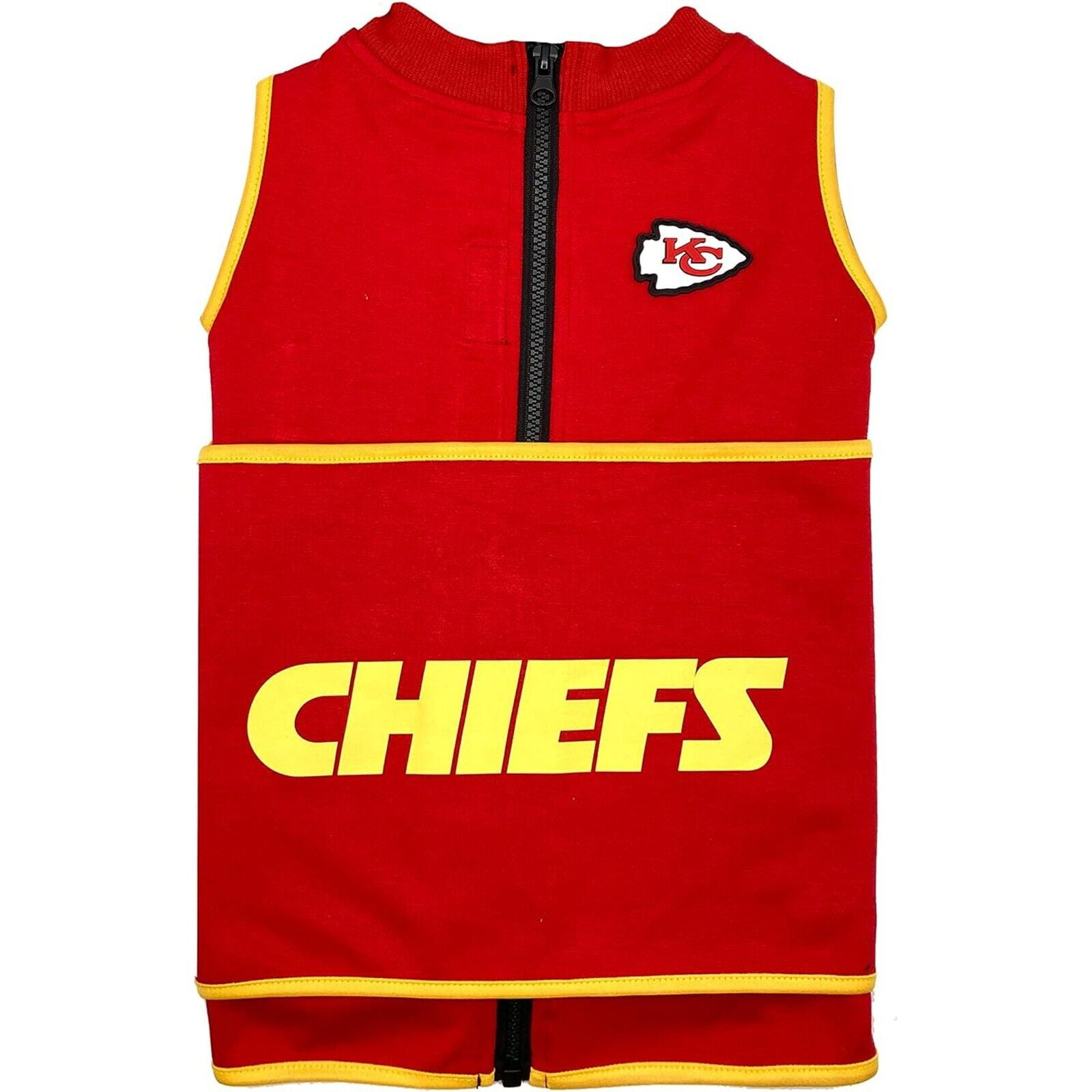 Pets First NFL Kansas City Chiefs Dog Anxiety Calming Shirt Soothing Solution Vest, Dogs & Cats Keeps Dogs Calm & Feeling Safe, Relaxing Jacket, Large