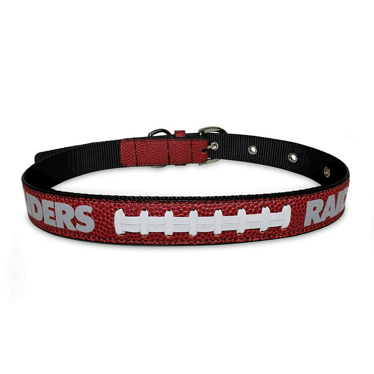 Pets First NFL Las Vegas Raiders Best Dog Collar NFL Signature PRO PVC Leather Premium Small Walmart